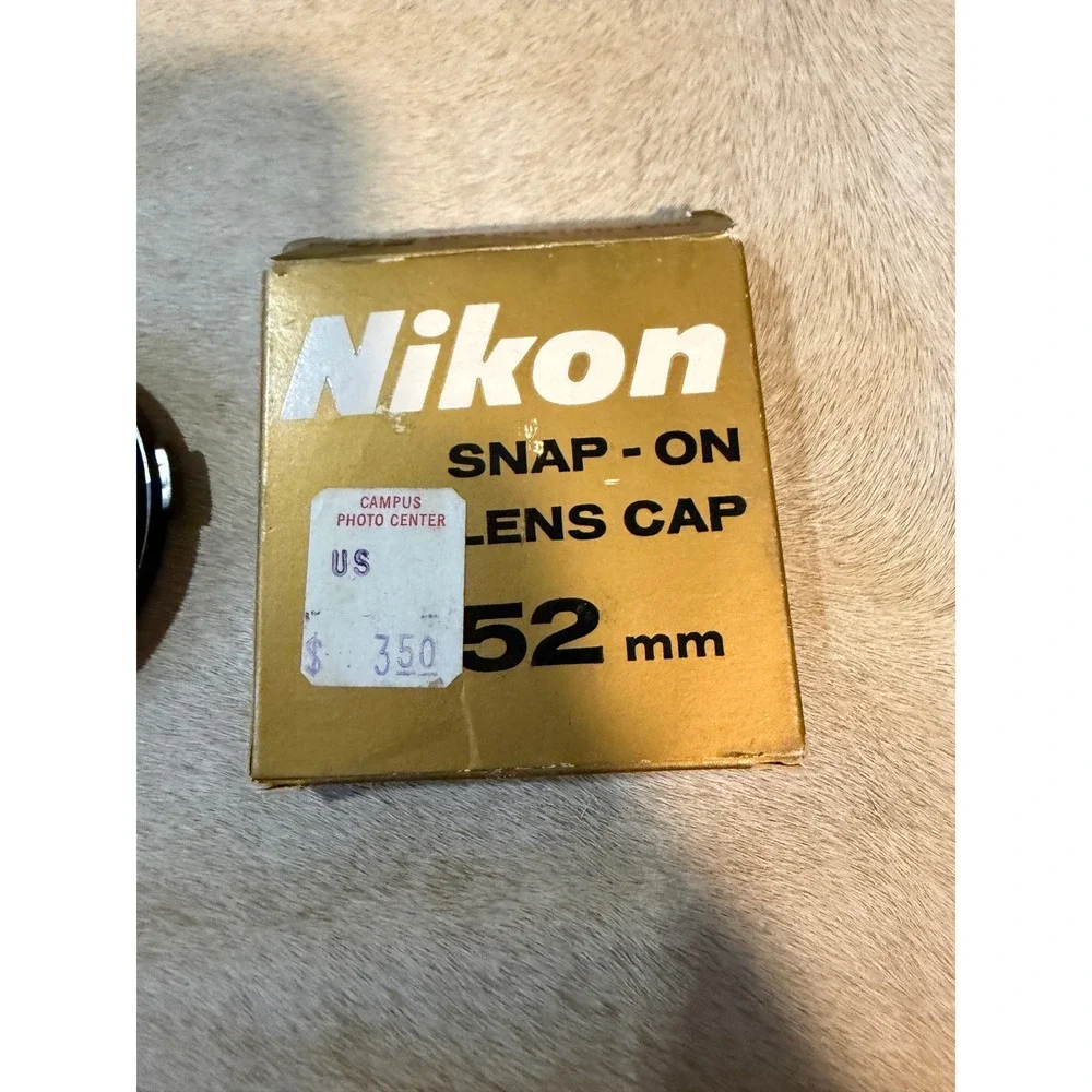 Nikon 52mm Snap-On Front Lens Cap Made in Japan with Original Box Vintage